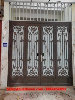 Cửa đi sắt mỹ thuật CD_21